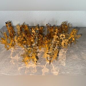 Danbury Mint Ornament. Gold Plated Vintage 3D Christmas ornament lot of 12 *1